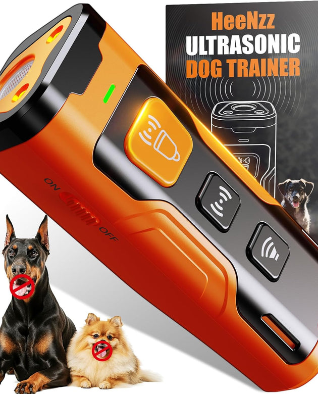 Dog Bark Deterrent Devices for Own or Neighbor'S Dog Ultrasonic Dog Training Device Safe & Effective Portable anti Barking Device for Dogs Indoor Outdoor Use Orange