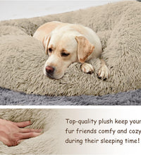 Washable Dog round Bed - Large Donut Dog Bed, Comfy Calming Cuddler