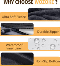 Orthopedic Waterproof Large Dog Bed: Memory Foam Washable Dog Bed with Bolsters - Removable Orthopedic Cover for Medium L XL Large Sized Pet - Non-Slip